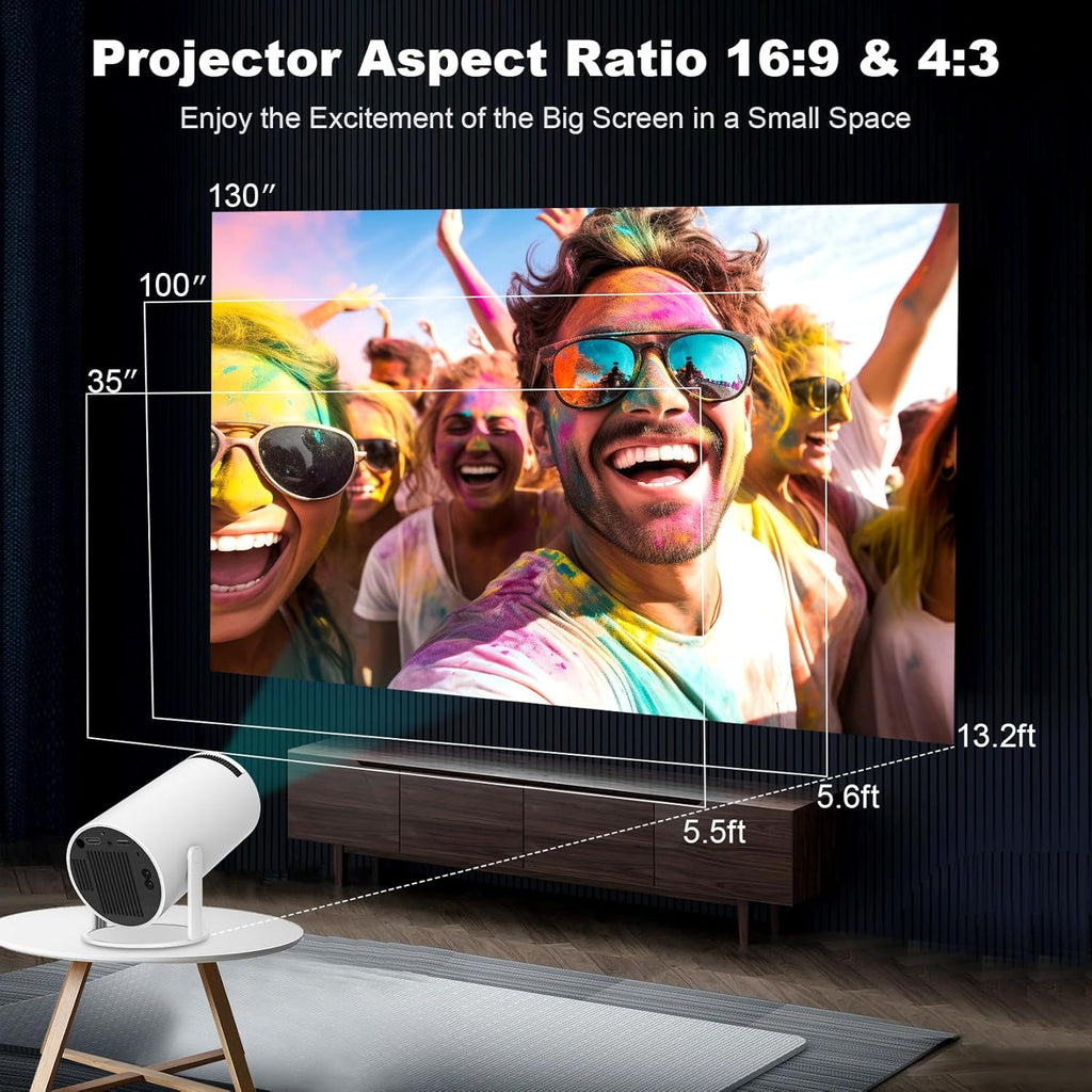 HY300 Pro Smart Mini Projector